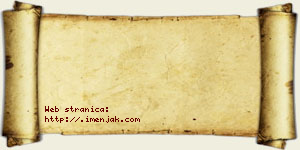 Anđela Ubović vizit kartica